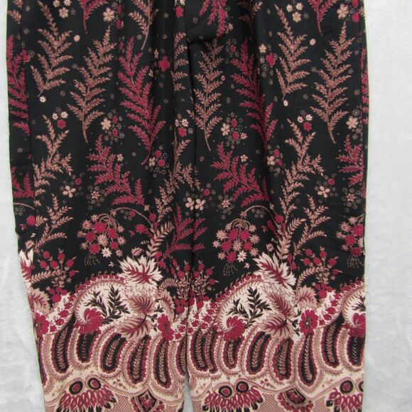Anthropologie One September Jumpsuit Breezeway Embroidered Boho Small Red Black - Picture 8 of 16